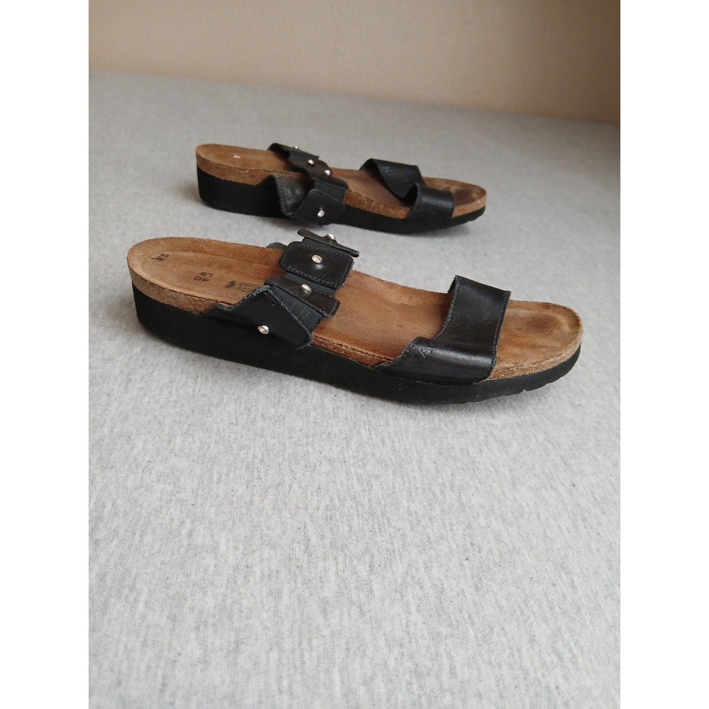 Naot Sandals 40 / US 9 Ashley Rhinestone Cork Cushioned Comfort Leather Casual